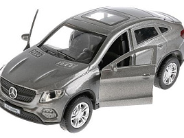 Машина металлическая GLE-COUPE-GY MERCEDES-BENZ GLE COUPE длин 12 см, двери, багажн, серый, кор