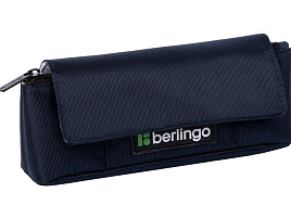 Пенал мягкий Berlingo BR-PM-080504 1 отделение, 215*90*45 мм, "Dark blue focus", полиэстер, внутренний органайзер, магнит