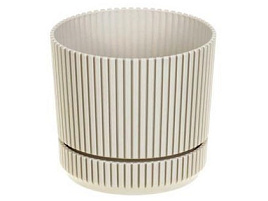 Кашпо цветочное 2,3л Стрип М3247 кремовый с/п