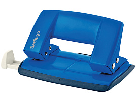 Дырокол Berlingo KPh_10179 "Power TX" 10л., металлический, с линейкой, синий