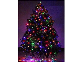 Электрогирлянда провод 300л светодиодная колор 20м