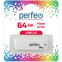 Флеш-драйв Perfeo USB 64Gb C05 белый