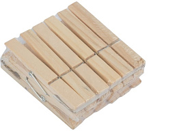 Прищепки деревянные 12шт Рыжий кот 311378