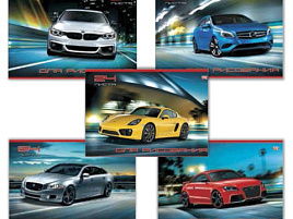 Альбом для рисования 24л. Hatber 24А4 Мотошоу 5 видов (ВК), обл.офсет