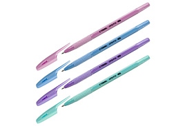 Ручка Стамм РШ-31676 "Орбита 150" синяя, 0,7мм, пастельный микс, ассорти