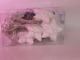 Электрогирлянда звезда 10л белая колор