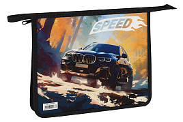 Папка для тетрадей А5 ArtSpace ПТ-715Л0007 "Off-road", пластик, на молнии