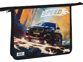 Папка для тетрадей А5 ArtSpace ПТ-715Л0007 "Off-road", пластик, на молнии