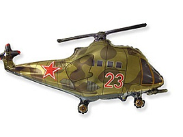 Шар надувной фольгированный фигура Вертолет 57*96см 1207-3321