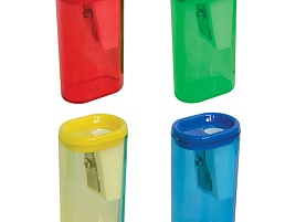 Точилка ArtSpace SH2115_1873 пластиковая, 1 отверстие, контейнер, ассорти