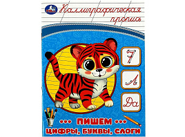 Книга КАЛЛИГРАФИЧЕСКАЯ ПРОПИСЬ 8752-6 Пишем цифры, буквы, слоги