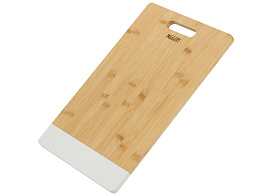 Доска разделочная бамбук 39,5*26 93-BM-9-01/2130 вставка белый мрамор