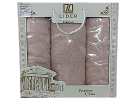 8м Полотенце в кор. 3в1 (70*14050*90-2шт) Женское выбивка махра