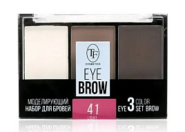 Тени для бровей Триумф СТЕВ04 набор 3шт.моделирующий Eyebrow 3 Color Set т.41 светлый