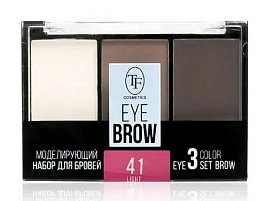 Тени для бровей Триумф СТЕВ04 набор 3шт.моделирующий Eyebrow 3 Color Set т.41 светлый