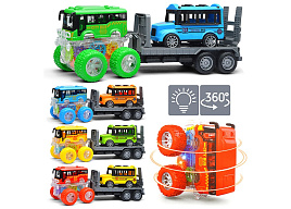 Инерционная Машина YM-1114G1 Трюкач с прицепом