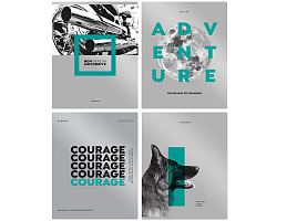 Тетрадь 96л.  Т5ск96 11960 "World of men", металлизированный пантон