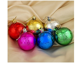 Шар 6см 3505666 Подарки и сапожки, в ассорт 1шт.