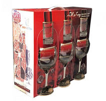 Набор подарочный 12081-32 Золотая спираль 12пр (6 фужеров+6 стаканов)