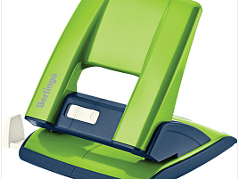 Дырокол Berlingo KPh_30180 "Power TX" 30л., металлический, с фиксатором и линейкой, зеленый