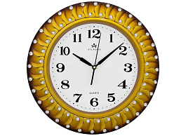 Часы настенные Atlantis 42*42 TLD-35143В золото