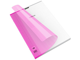 Тетрадь 48л. А4 ErichKrause 56412 Классика CoverPrо Neon fizzy, розовый, с пластиковой обложкой