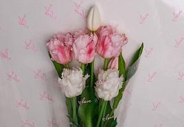 Пленка упаковочная и00106640 Love розовая 70см*8м