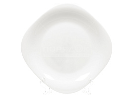 Блюдо керамика 26,2см 291896 Daniks Квадро белая