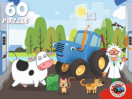 Пазл 60эл. Синий трактор П60-2882