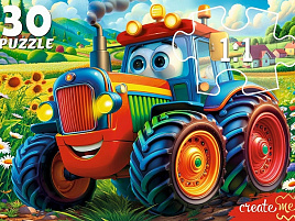 Пазл 30эл. Веселый трактор ПУ30-3177