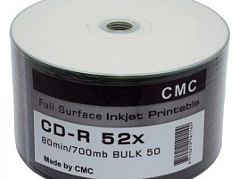 CD-R диск CMC 80 52x Балка Full Ink Print балка (50)