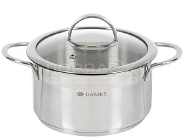 Кастрюля нержавейка 2,5л GS-01319-18CA Daniks Бонн 3669
