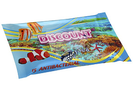 Влажные салфетки Discount 15шт Морская свежесть