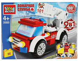 Конструктор Брик 35003-JS Пожарная машина 96дет