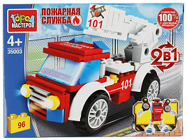 Конструктор Брик 35003-JS Пожарная машина 96дет