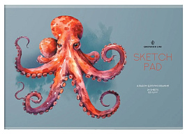 Альбом для рисования 24л. Greenwich Line PS24s-59515 "Octopus", 120г/м2