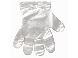 Перчатки полиэтиленовые L (50пар)одноразовые