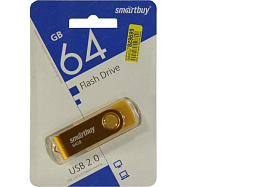 Флеш-драйв Smart Buy 64Gb SB064GB2TWY Twist Yellow желтый