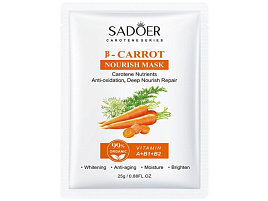 Маска для лица тканевая Sadoer Морковь