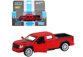 Машина металлическая JB1251273 1:52 Ford F-150 SVT Raptor-2 красный