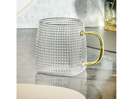 Кружка стекло 350мл B060796/6012 Квадро