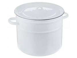 Кастрюля эмаль 9л 2с200 б/декора эмаль серо-голубая Северсталь