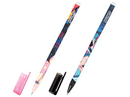 Ручка Пиши-Cтирай FUNSTER 144412 "ANIME", синяя, гелевая с принтом корпус ассорти, игольчатый наконечник 0,5 мм, линия 0,35 мм