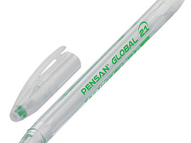 Ручка Pensan Global-21 на масл.основе зеленая