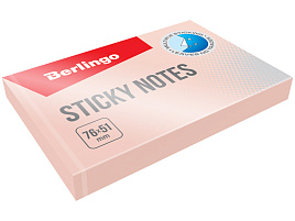 Блок самоклеящийся 76*51 Berlingo HN7651SR 100л. "Стандарт", розовый