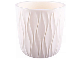 Кашпо цветочное 2,3л Desert 86405/4052 серое с дренажной вставкой