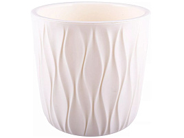 Кашпо цветочное 2,3л Desert 86405/4052 серое с дренажной вставкой