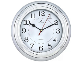 Часы настенные Atlantis 23*23 692А-А серебро
