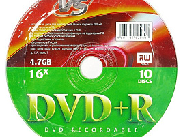 DVD-R диск VS 4.7 16x кейбокс (50)