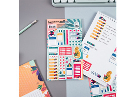 Наклейки MESHU MS_36975 для ежедневников "Bright life", 12*21см, 55 наклеек, европодвес